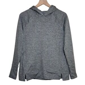 Aerie Offline Soft Marled Gray Relaxed Hooded Sweatshirt‎ Size S